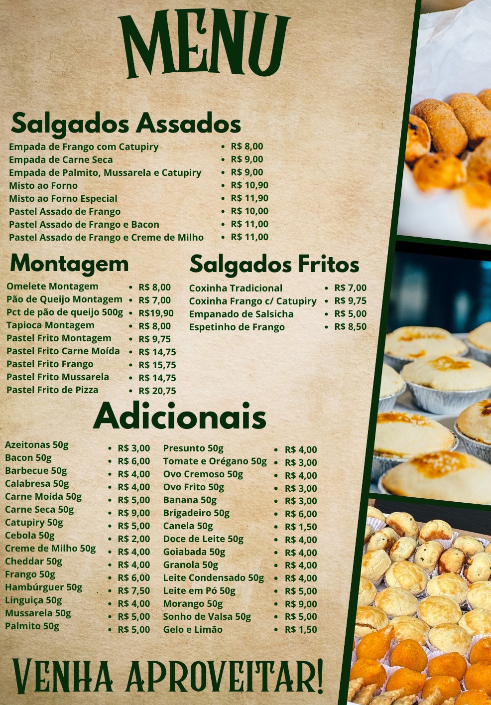 Cardápio Menu Completo
